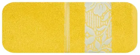Uteráky a osušky ArtFir Osuška SYLVIA 21 | horčicová 70 x 140 cm