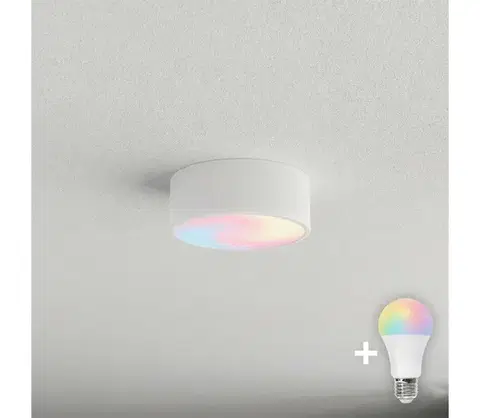 Svietidlá BRILAGI - LED RGBW Stmievateľné stropné svietidlo CLARE 1xE27/12W/230V biela BG0817+AI0819