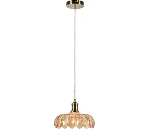 Svietidlá Markslöjd 108858 - Luster na lanku KURAGE 1xE27/40W/230V mosadz/dymová béžová 108858