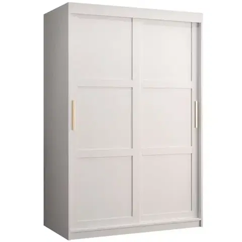 Šatníkové skrine Skriňa Amiro 1 120 biely/biely