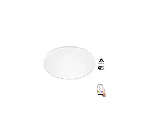 Svietidlá WiZ - LED RGB Stmievateľné stropné svietidlo SUPERSLIM LED/22W/230V Wi-Fi biela 8720169072619