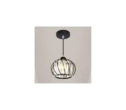 Svietidlá  Závesný luster na lanku BELLA 1xE27/40W/230V čierny 295ONA1111