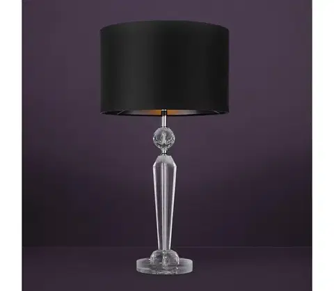 Lampy Eglo 390158 - Stolná lampa PASIANO 1xE27/40W/230V čierna 390158