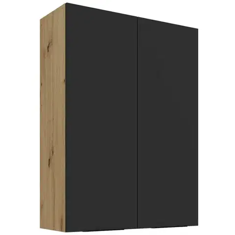 Kuchynské skrinky visiace Kuchynská skrinka Aria-Bl/Ar Anti Fingerprint 80g-108 2f