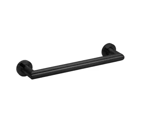 Svietidlá Sapho - Nástenný vešiak na uteráky X-ROUND 35,5 cm matná čierna XR400B