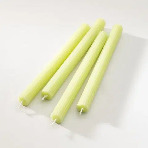 Vianočné dekorácie Sada knôtových sviečok Lime 2x25 cm
