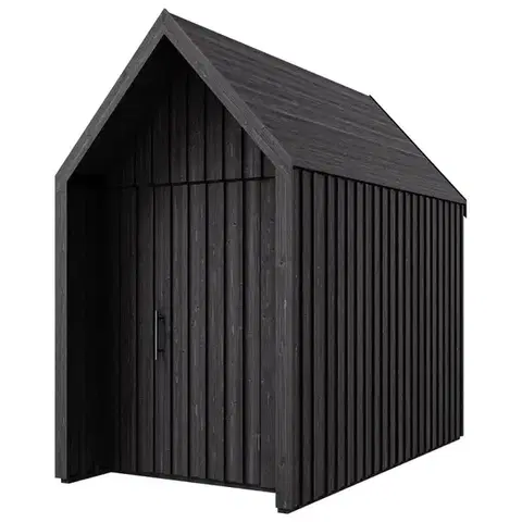 Drevené domčeky na záhradu Záhradný domček Swedish Barn 1629 čierna V1