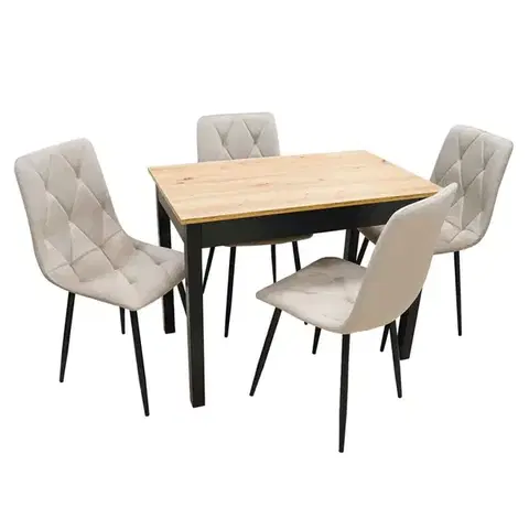 Jedálenské zostavy Jedálenská zostava1+4 Larisa artisan/čierna