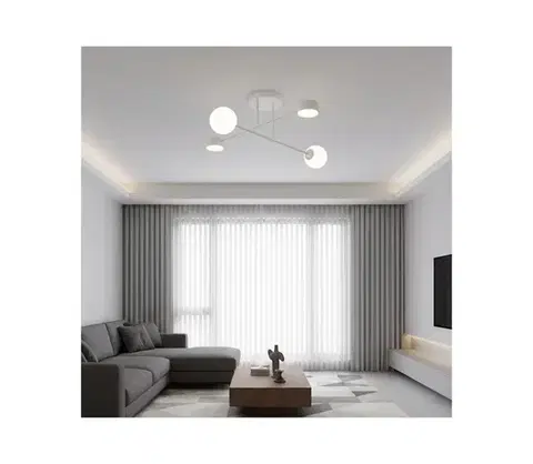 Svietidlá EMIBIG Prisadený luster HOLON 2xG9/8W/230V + 2xGX53/12W biela 1559/4
