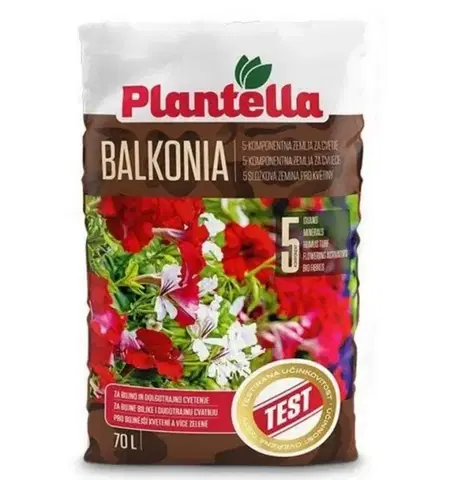 Grily Kinekus Substrát pre balkónové a izbové rastliny, 70L, BALKONIA, s guánom