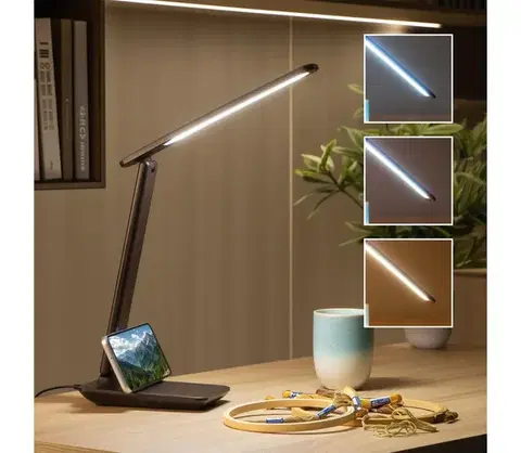 Lampy BRILAGI-LED Stmievateľná stolová lampa MODO LED/7W/230V 3000/4000/6500K hnedá 004977