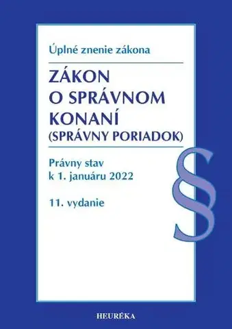 Správne právo Zákon o správnom konaní Úzz, 11. vydanie 2022
