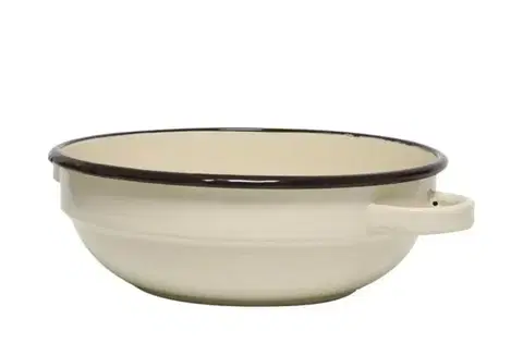 Misy a misky Kinekus Misa sedliacka 22cm/1,5L, smaltovaná, bez dekoru, béžová