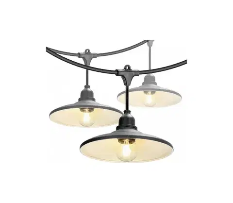 Záhradné lampy  Vonkajšia dekoratívna svetelná reťaz CRETE 20xE27/230V 25m IP44 005127