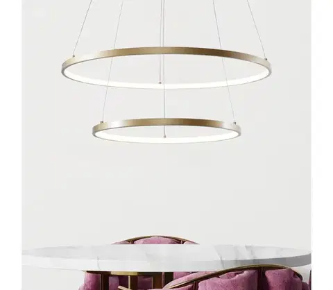 Svietidlá Zuma Line 18140GD-2 - LED Luster na lanku BRENO LED/50W/230V 3000/4000/6000K 18140GD-2