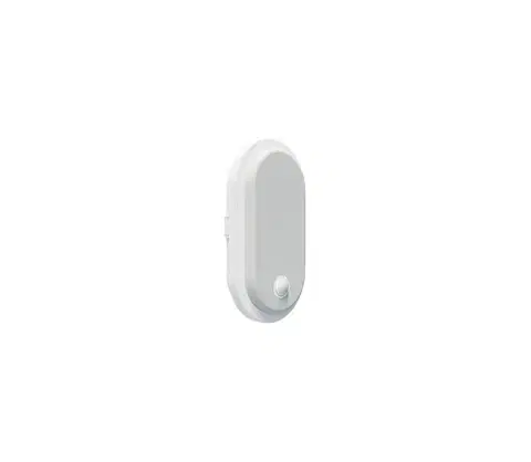 Svietidlá  LED vonkajšie nástenné svietidlo s pohybovým čidlom OVAL LED/10W/230V IP65 biele PN32300033