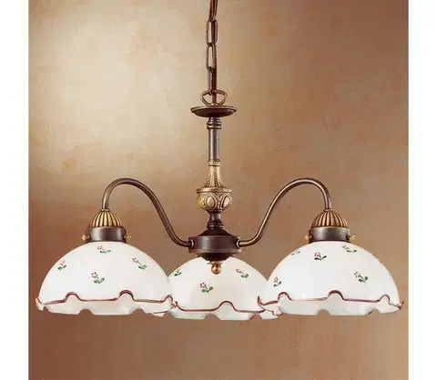 Svietidlá Kolarz 731.83.70 - Luster na reťazi NONNA 3xE27/75W/230V červená 731.83.70