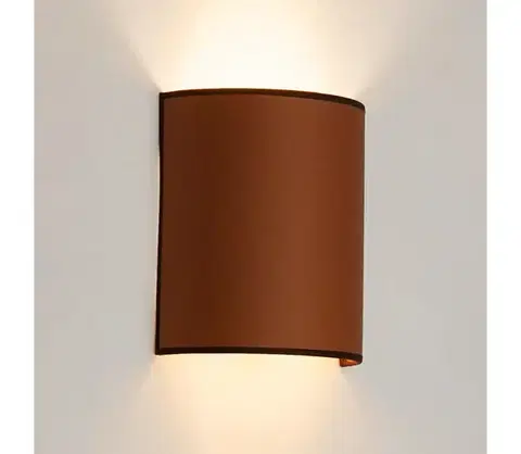 Svietidlá BRILAGI - Nástenné svietidlo SEMI 1xE27/15W/230V pr. 20 cm hnedá 608947