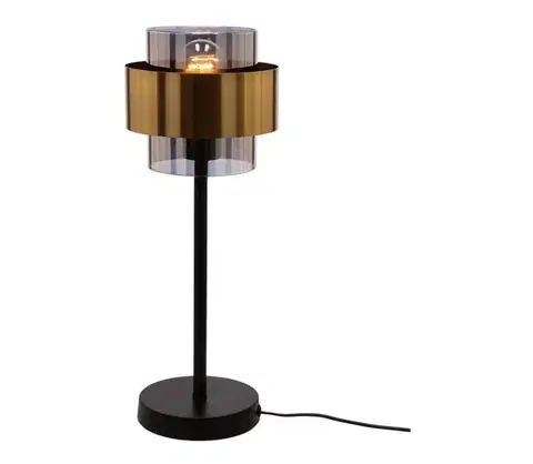 Lampy  Stolná lampa SPIEGA 1xE27/60W/230V zlatá/čierna 41-09531