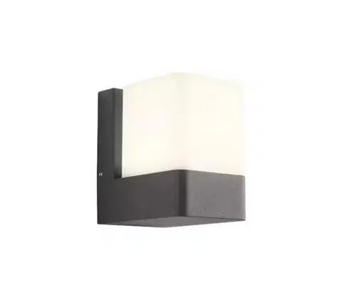 Svietidlá Redo 90489 - LED Vonkajšie nástenné svietidlo TOK LED/9,4W/230V IP44 antracit 90489