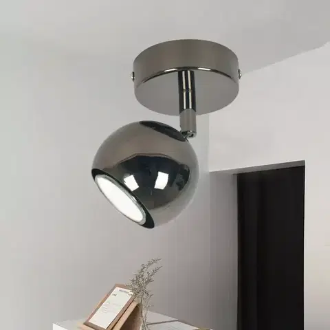 Moderné lampy do obývačky Stropné svietidlo Mars As-8006-01-6195 čierne chróm K1