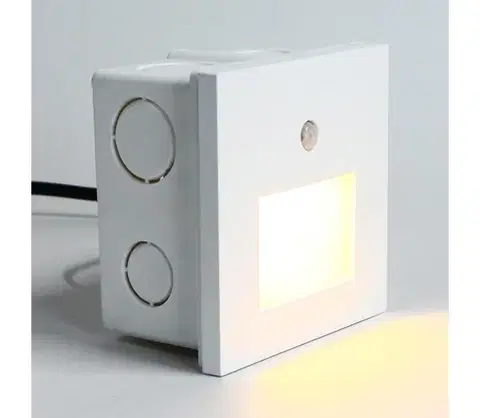 Svietidlá Emithor  - LED Schodiskové svietidlo so senzorom SUNNY LED/1W/230V biela 