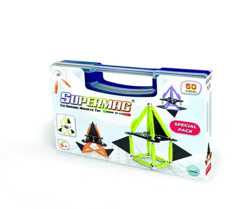 Magnetické stavebnice Supermag Magnetická stavebnica Technicolor 50 Case