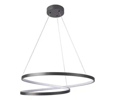 Svietidlá  LED Luster na lanku ZEFIRA LED/52W/230V 4000K pr. 60 cm antracit 328175