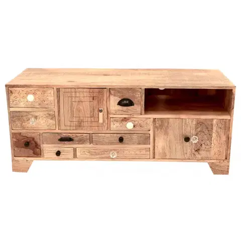 TV stolíky TV stolík Manu 120x50x45 indický masív mango