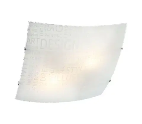 Svietidlá Redo 05-818 - Stropné svietidlo NOTES 2xE27/42W/230V 39x39 cm biela 05-818