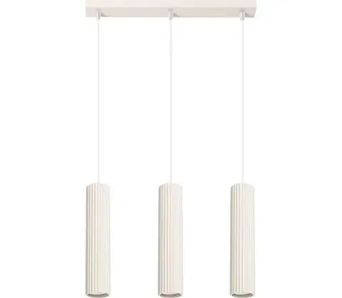 Svietidlá  SL.1594 - Luster na lanku KARBON 3xGU10/10W/230V krémová SL.1594