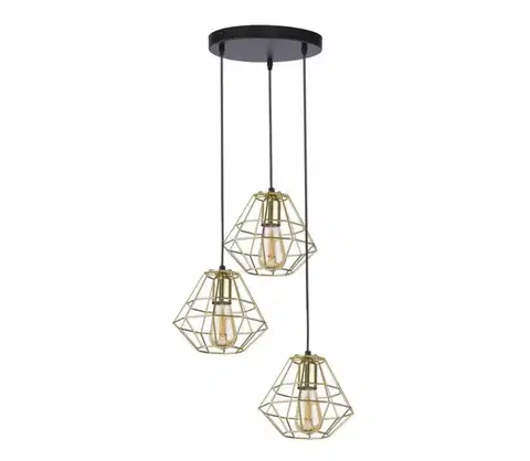 Svietidlá  Luster na lanku DIAMOND 3xE27/60W/230V 4451