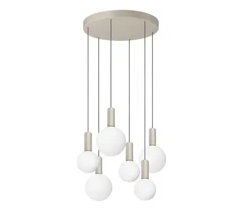 Svietidlá Ideal Lux - LED luster na lanku ODEON LED/39W/230V CRI 90 pr. 57 cm béžová/biela 349237