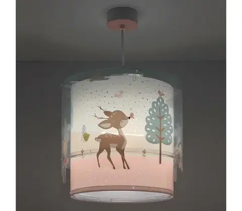 Svietidlá Dalber 61272 - Detský luster LOVING DEER 1xE27/60W/230V 61272M