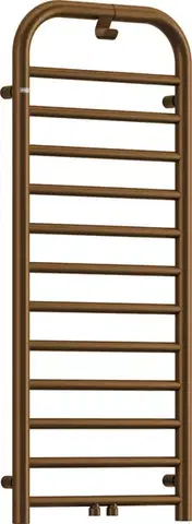 Radiátory do kúpeľne DEANTE - Silia matte brown kúpeľňové kúrenie - výška 121 cm; AGI_CG41