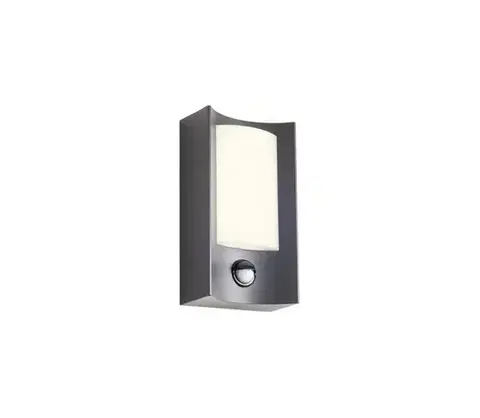 LED osvetlenie Redo 90486 - LED Vonkajšie nástenné svietidlo so senzorom WARP LED/8W/230V IP44 90486