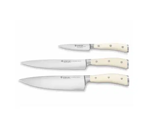 Sady nožov Wüsthof Sada nožov Classic Ikon Creme 3 ks