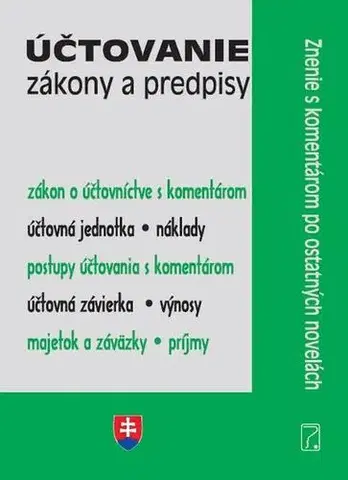 Dane, účtovníctvo Účtovanie – Zákony a predpisy