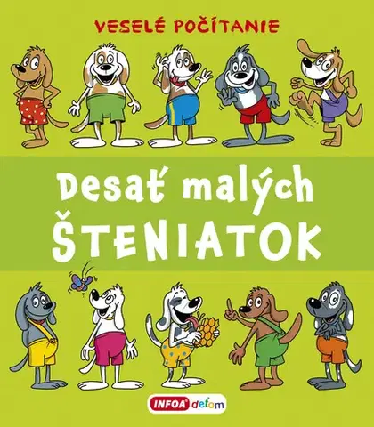 Leporelá, krabičky, puzzle knihy Desať malých šteniatok - Pavlína Šamalíková
