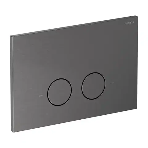 Záchody OMNIRES - STEEL-R45 splachovacie tlačidlo z nerezovej ocele, brúsený antracit ST45PS1AT