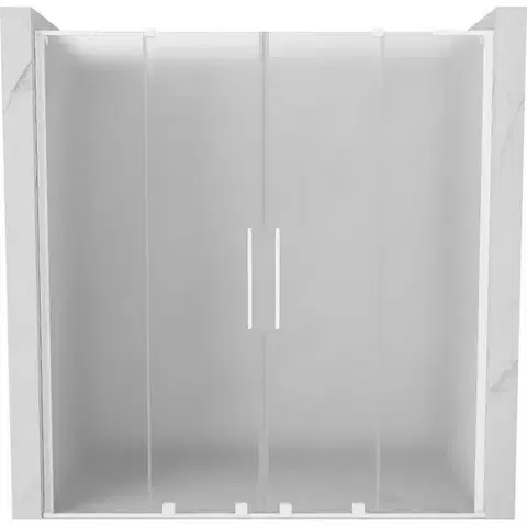 Sprchovacie kúty MEXEN/S - Velar L Duo posuvné sprchové dvere 200, dekor, biela 871-200-003-32-20