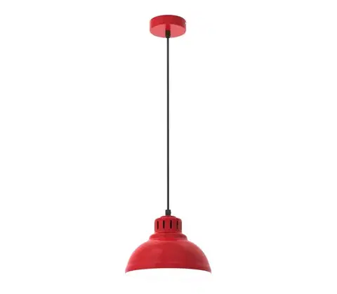 Svietidlá  Luster na lanku SVEN 1xE27/15W/230V červená 9224