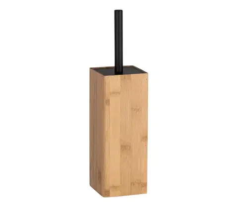 Svietidlá WENKO 23985100 - WC kefa PADUA 10x38 cm hnedá/čierna 23985100