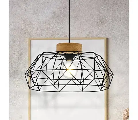 Svietidlá Eglo 44089 - Závesné svietidlo na lanku PADSTOW 1xE27/60W/230V 44089
