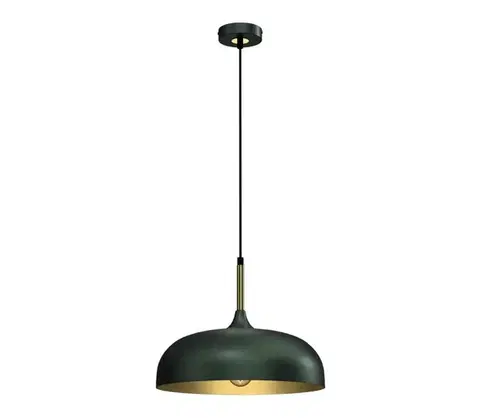 Svietidlá  Luster na lanku LINCOLN 1xE27/60W/230V pr. 35 cm zelená MLP8032