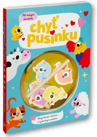 Leporelá, krabičky, puzzle knihy Chyť pusinku! Päť malých kuriatok