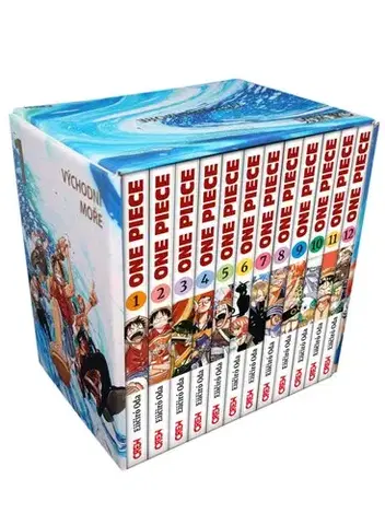 Manga One Piece 1-12 - Sběratelský box, část 1: Východní moře (12 knih) - Eiičiró Oda,Petr Kabelka,Eliška Kabelková Vítová