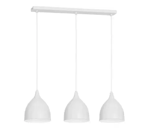 Svietidlá  Luster na lanku NOAK 3xE27/15W/230V biela 9429