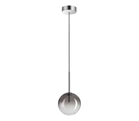 Svietidlá Ideal Lux - LED Luster na lanku EQUINOXE 1xG4/2W/230V pr. 15 cm chróm/dymová 326351