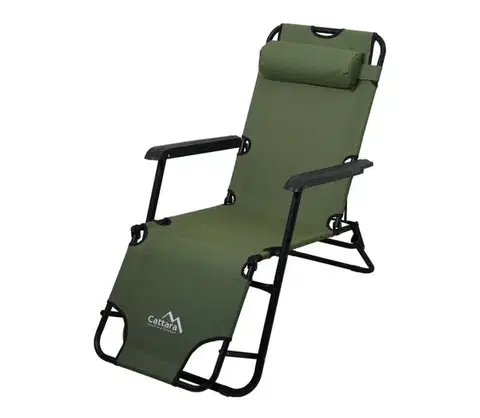 Záhradné stoličky a kreslá Lehátko / kreslo COMFORT zelené